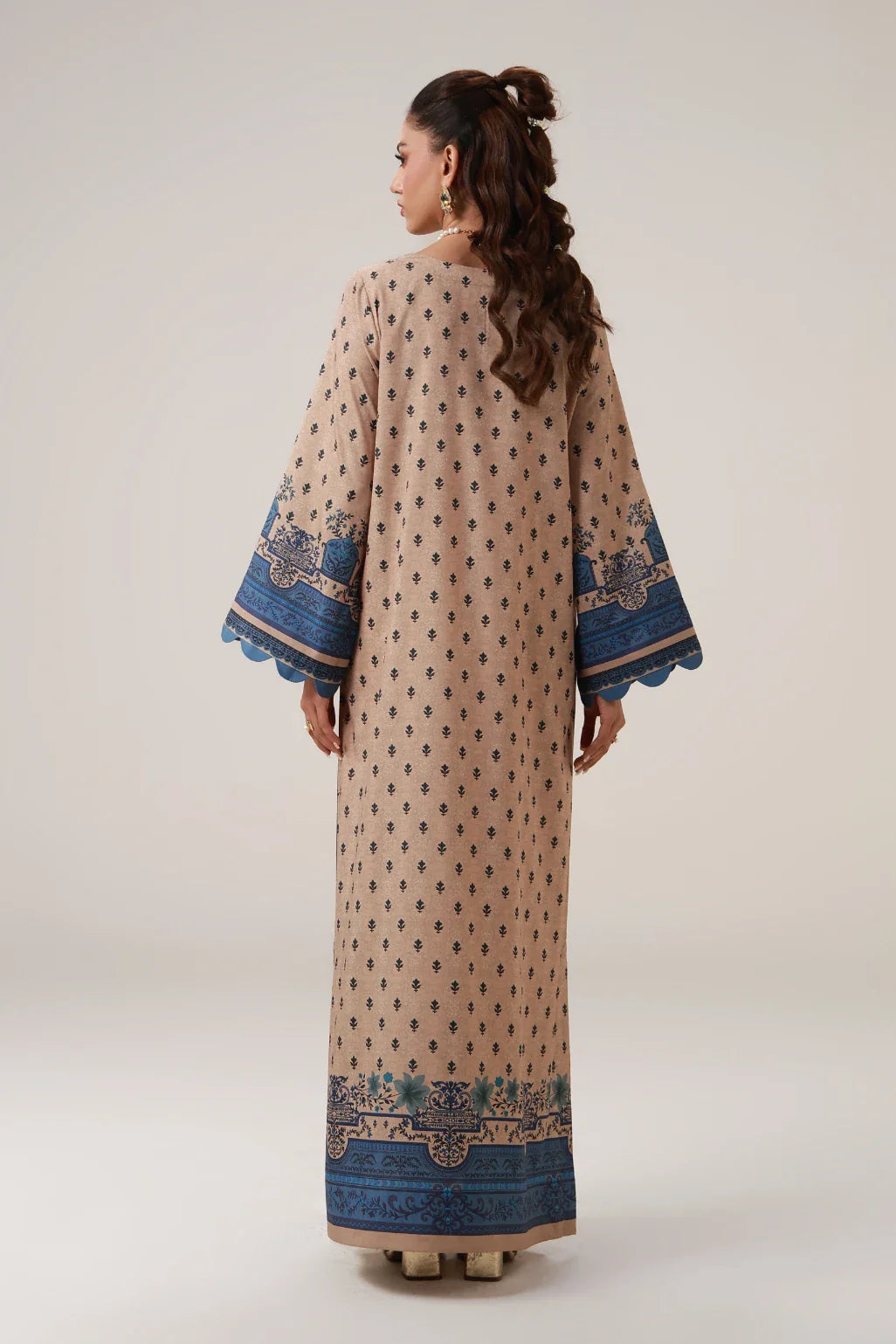 MANTO - Deedar Dress Kaftaan Beige 