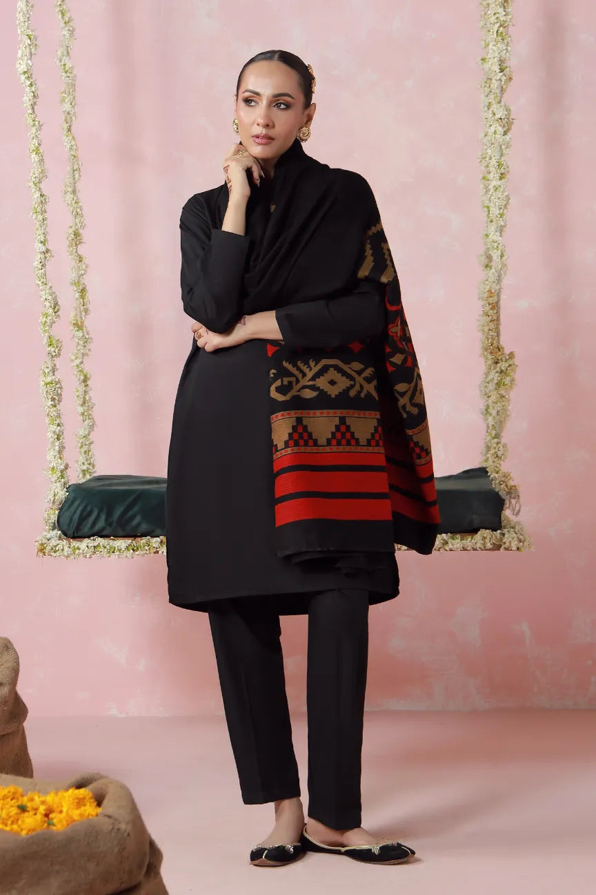 MANTO - Aghaaz Black Shawls
