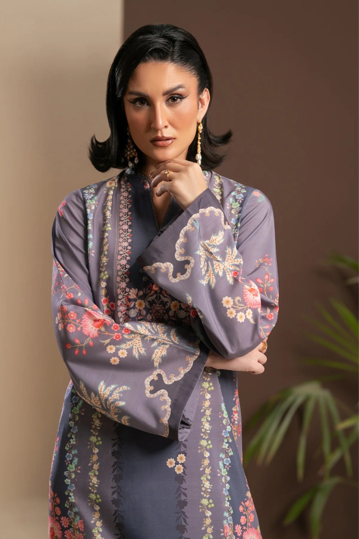 ZURI BY ZAINAB- Grey blue