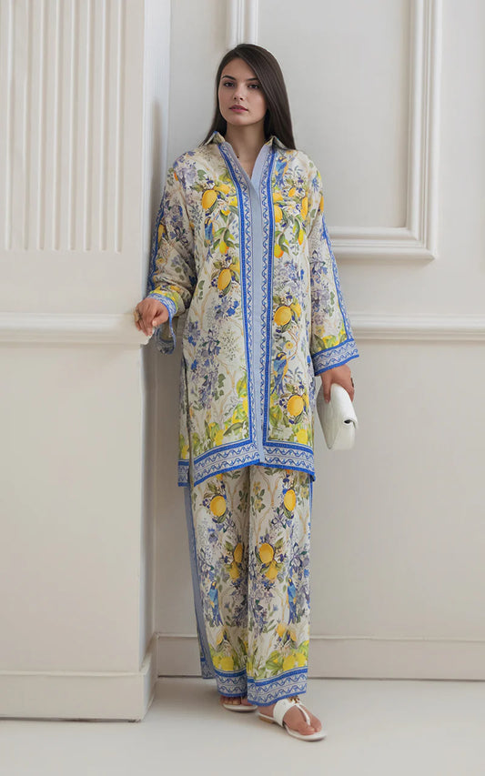 THREADS AND MOTIFS - Lemon Printed