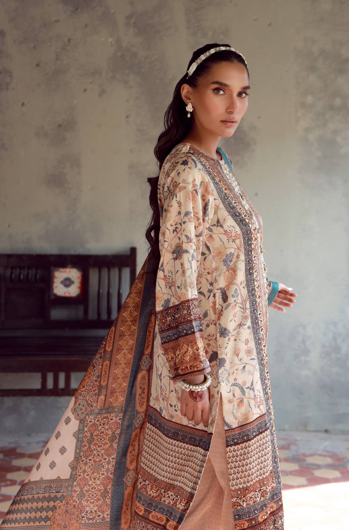Manto - Zareena Co-ord set Dupatta