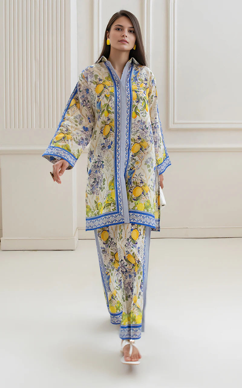 THREADS AND MOTIFS - Lemon Printed
