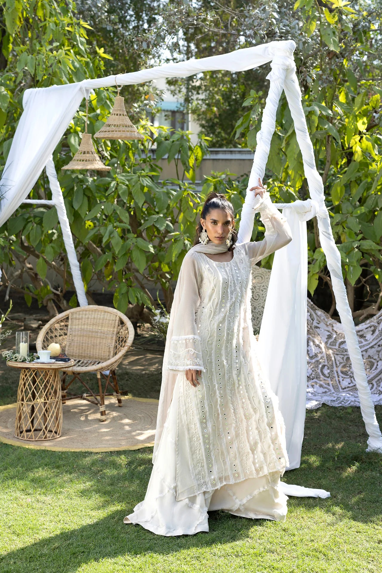 HUMAYUN ALAMGIR (WOMENWEAR) - Beige Mehrunnisa