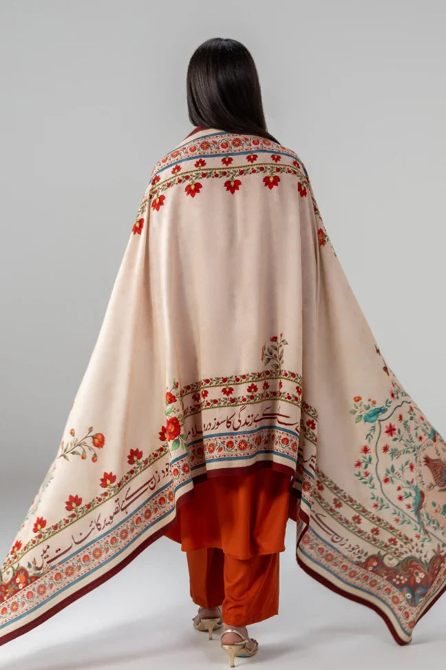 MANTO - Pariwash Accessories Odhni Beige 