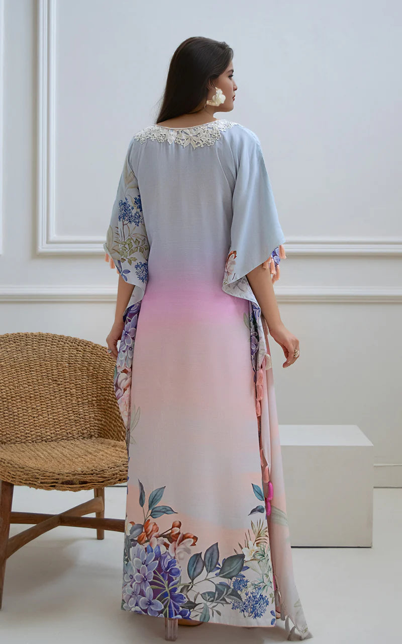 THREADS AND MOTIFS - Pink Ombre Kaftan