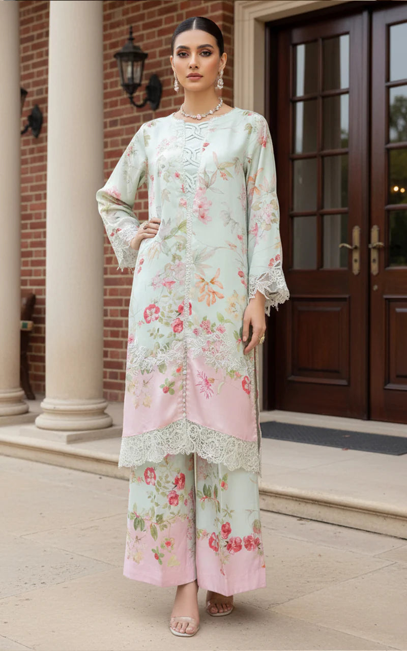 THREADS AND MOTIFS - Mint Green Printed