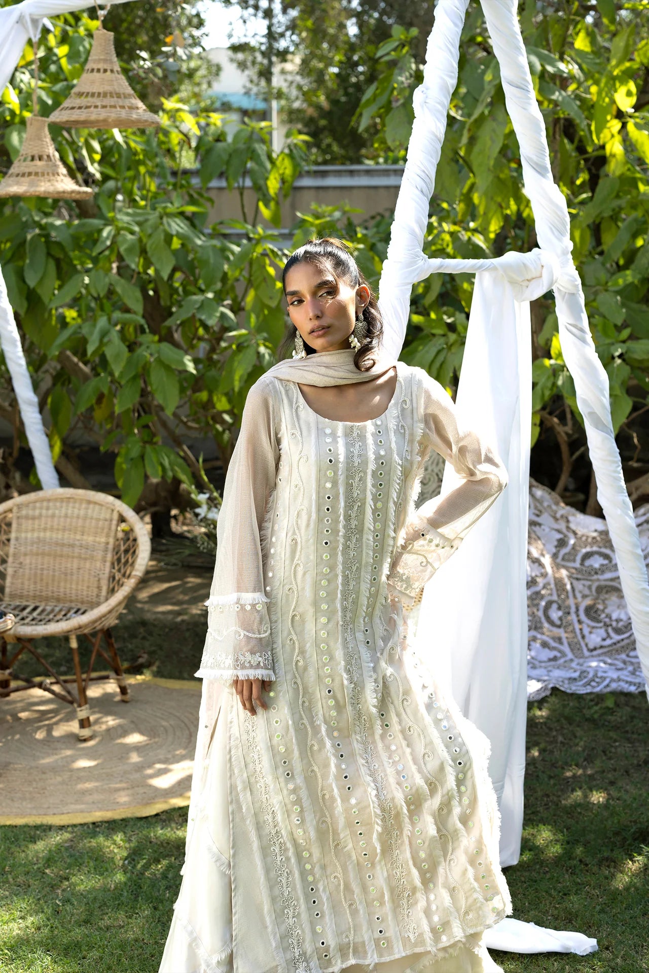 HUMAYUN ALAMGIR (WOMENWEAR) - Beige Mehrunnisa