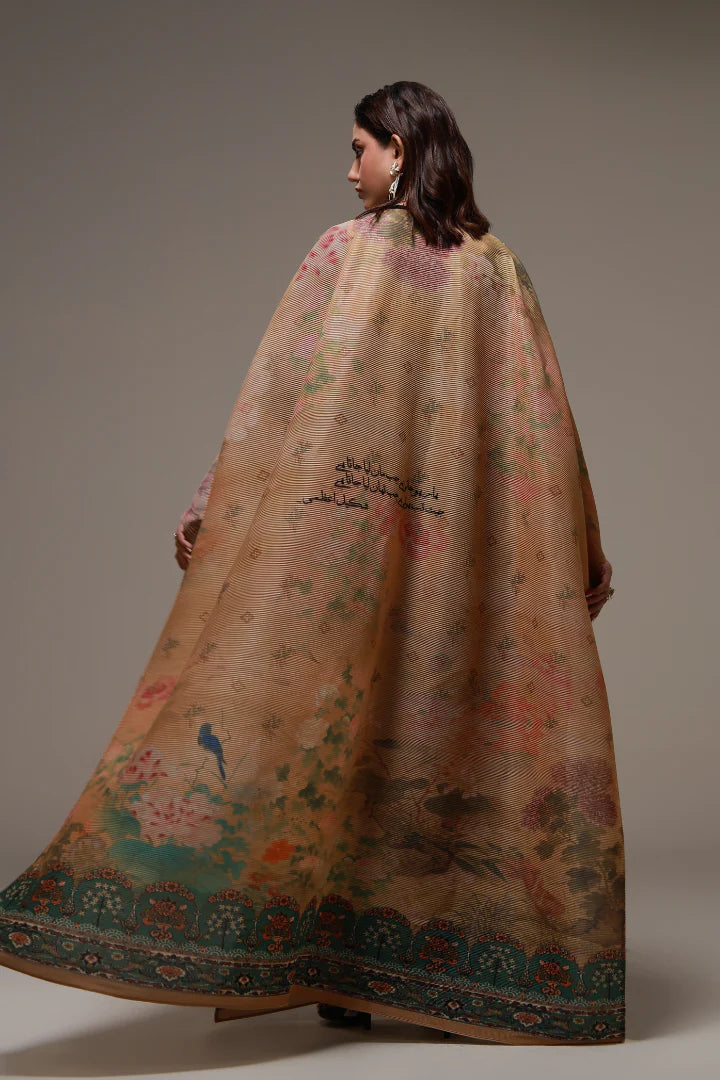 MANTO- Gul-e-Aftab Outerwear Cape Multi