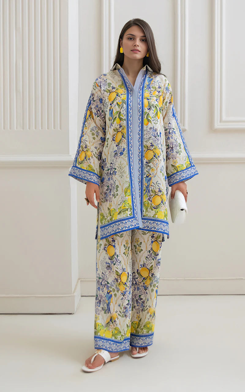 THREADS AND MOTIFS - Lemon Printed