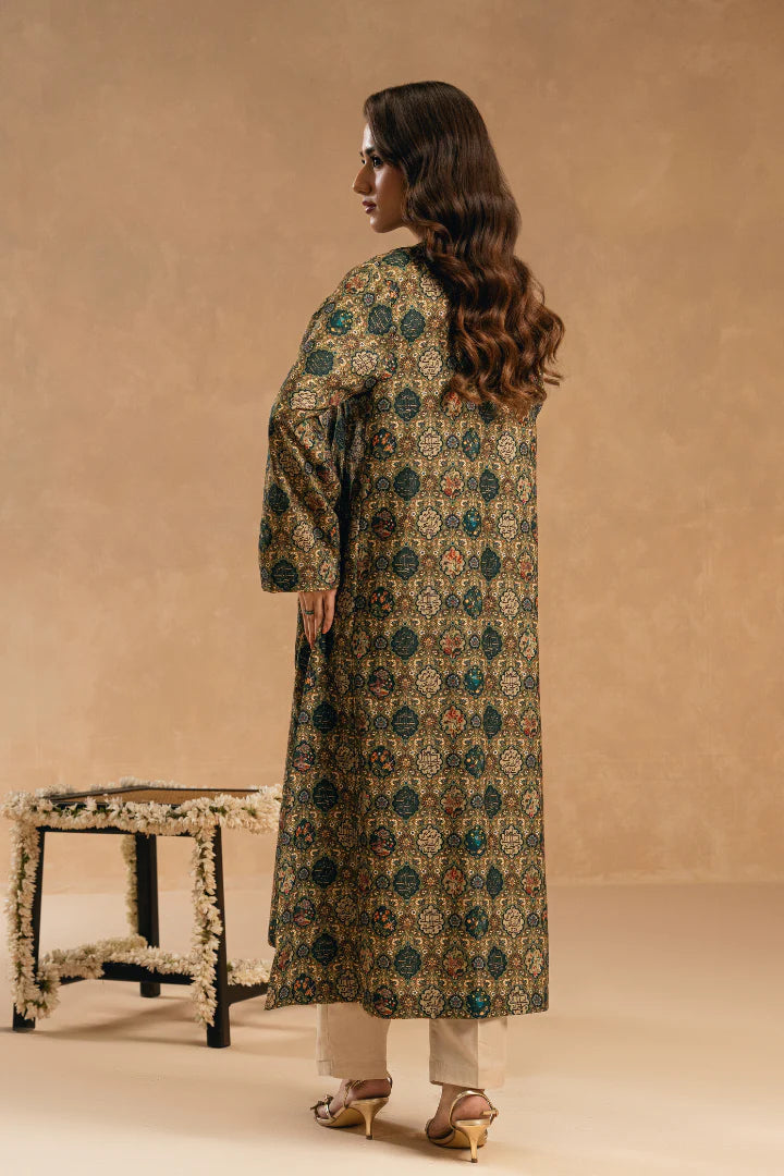 MANTO-Naseeb kurta Printed Green