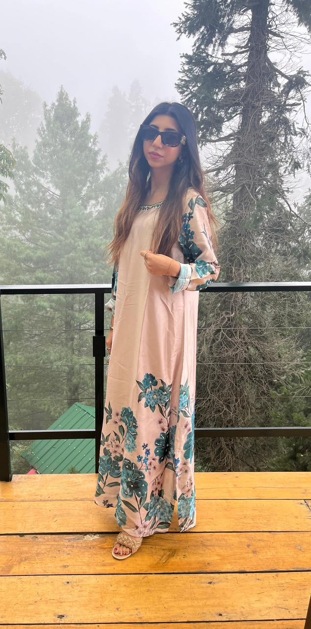 Hafsa Malik - Printed Kaftan
