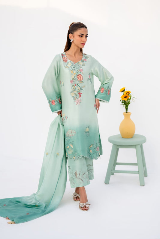 KOMAL LAKHANI - Green GIzri Shaded