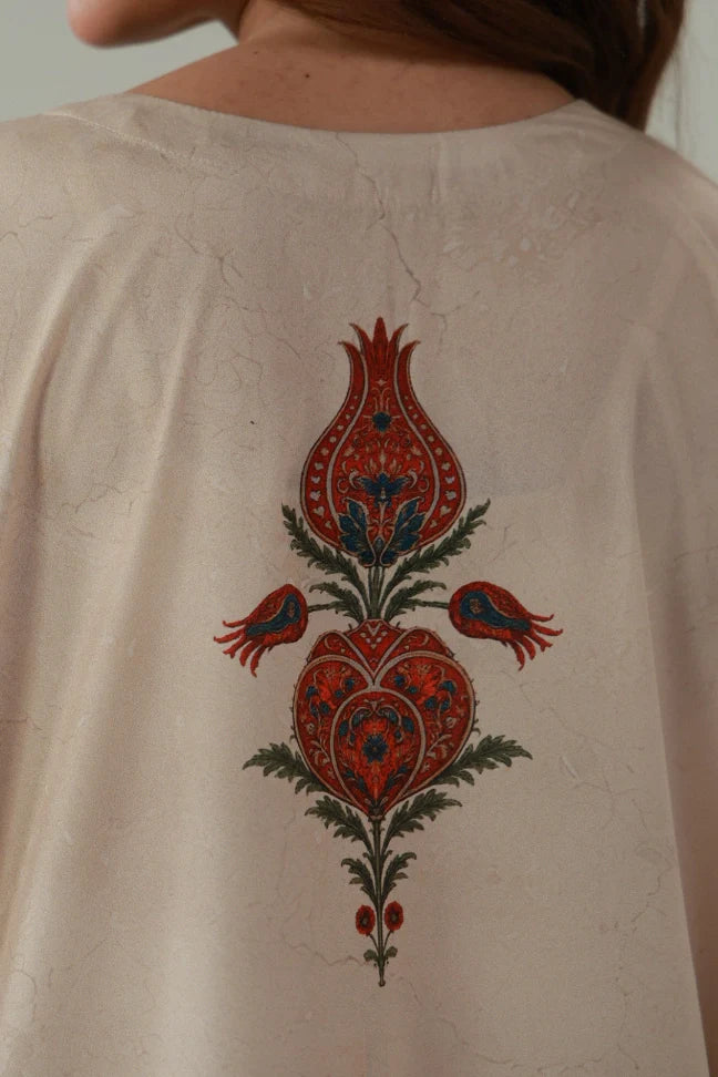 MANTO - Pariwash kurta Printed Beige 