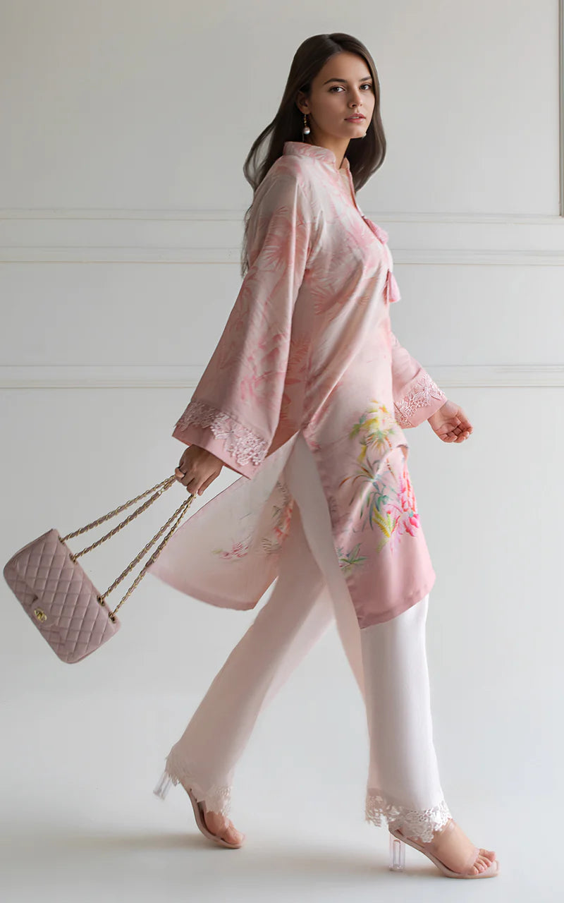 THREADS AND MOTIFS - Light Pink Printed Kurta