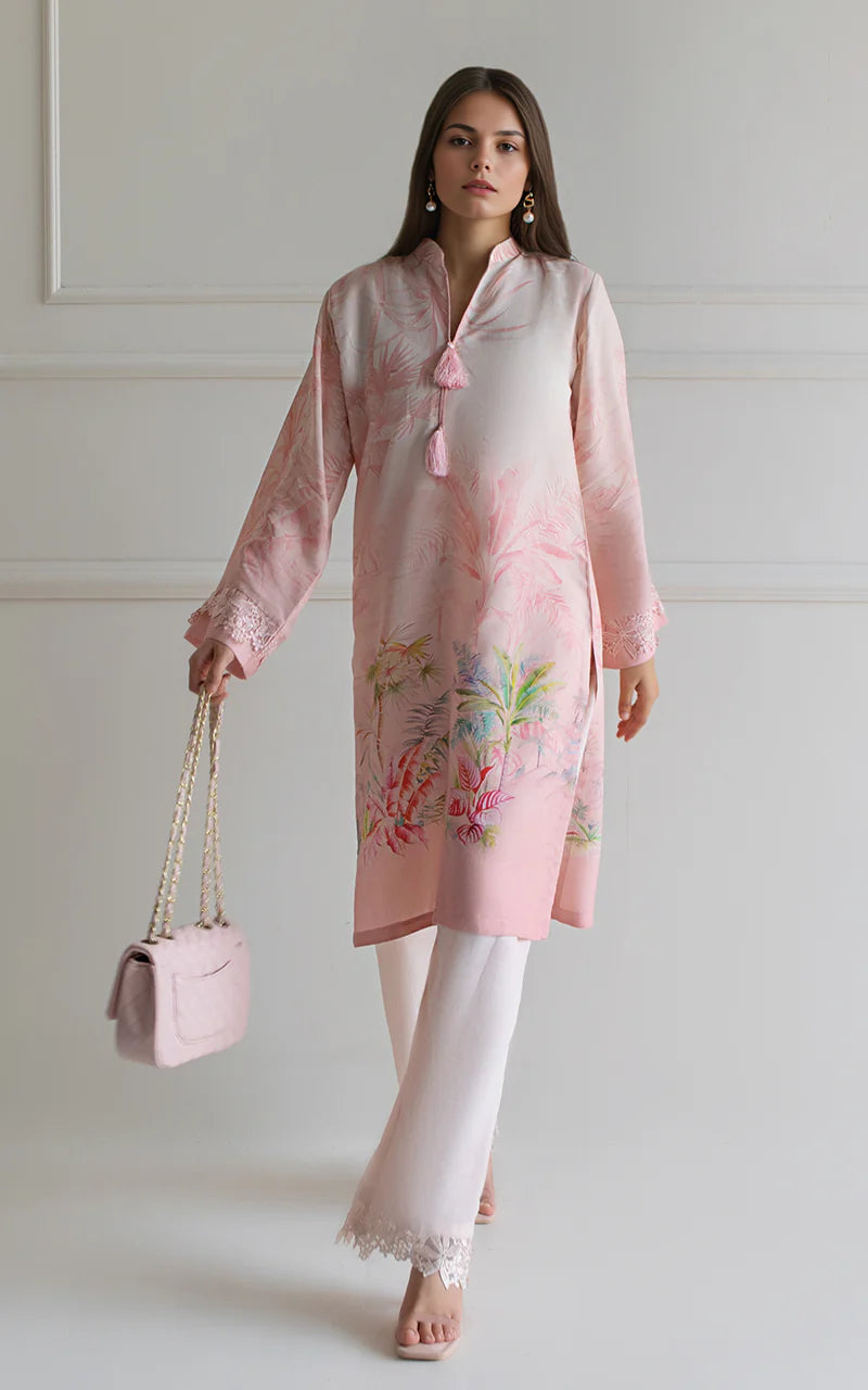 THREADS AND MOTIFS - Light Pink Printed Kurta