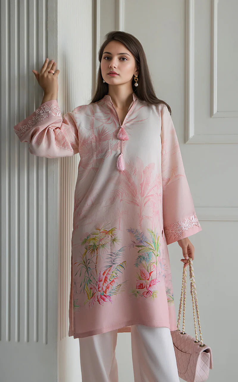 THREADS AND MOTIFS - Light Pink Printed Kurta
