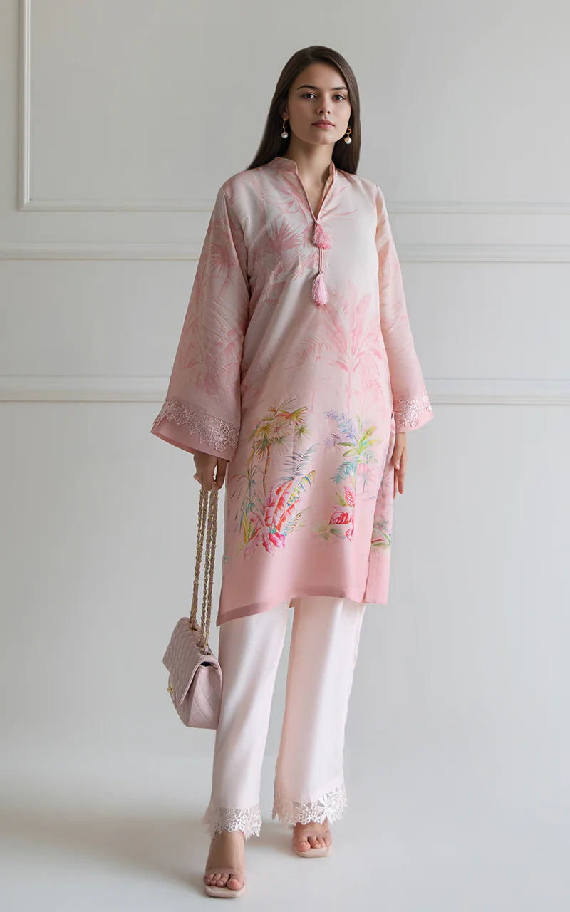 THREADS AND MOTIFS - Light Pink Printed Kurta