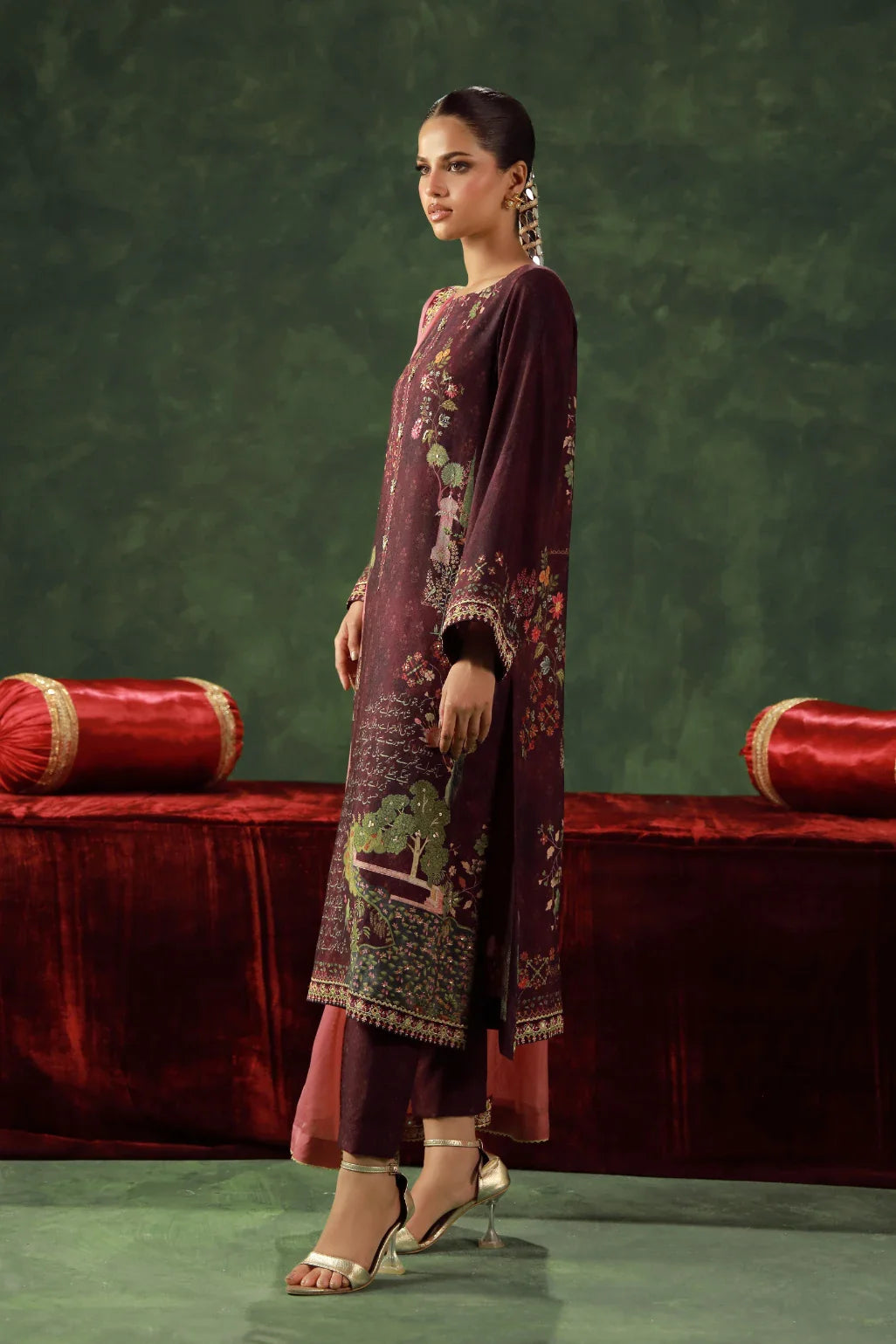 MANTO - Kanwal Set Co-ord set Dupatta Deep Purple