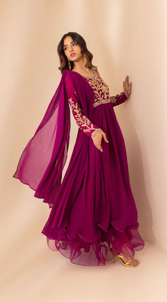 SABEEN ABBAS  - Magenta Pink Aliya