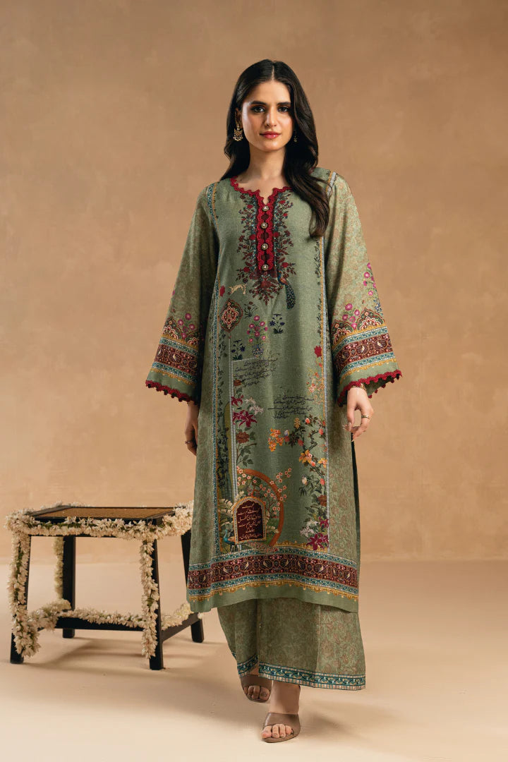 MANTO- Aashna Co-ord Set	Printed Green
