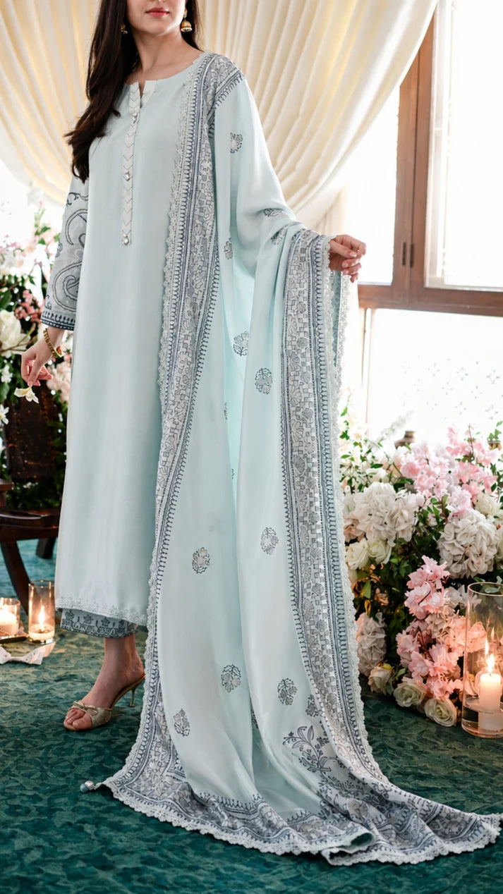 ZAH STUDIO- Mahra set and Duppatta