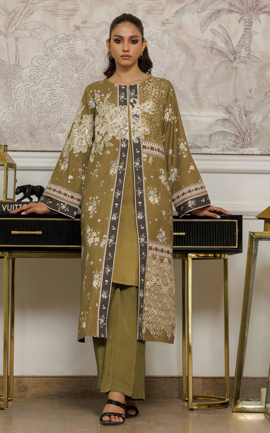 THREADS AND MOTIFS- Avocado jacket w/inner