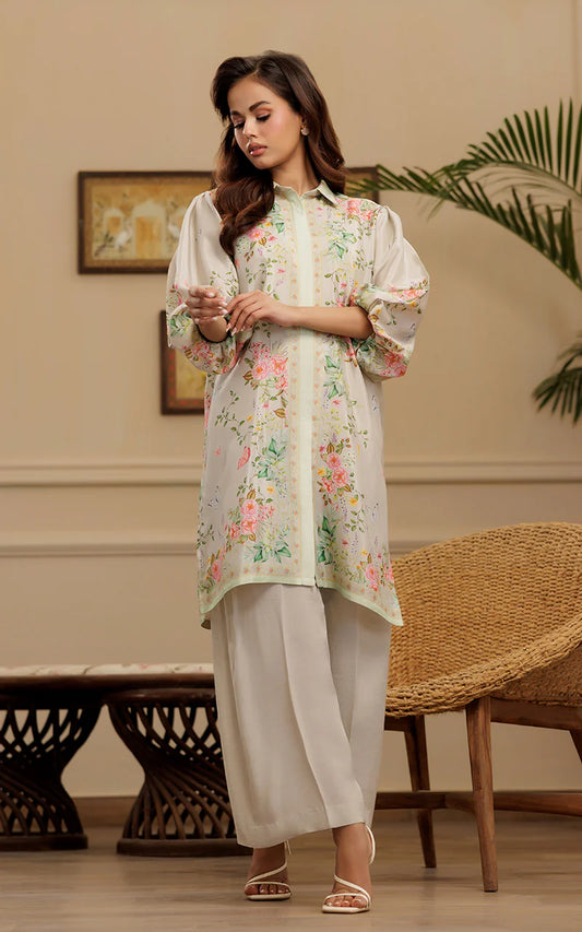 THREADS AND MOTIFS - Mint Green Printed