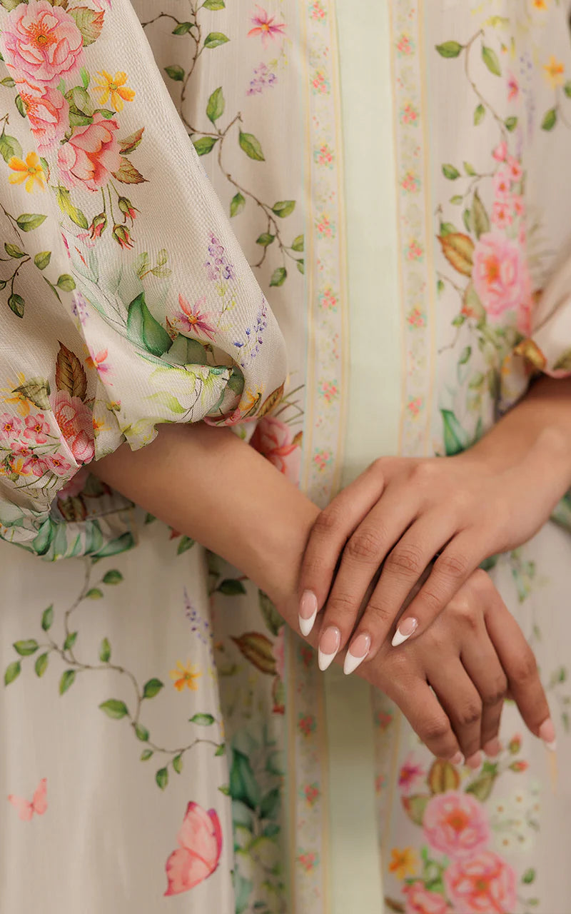 THREADS AND MOTIFS - Mint Green Printed