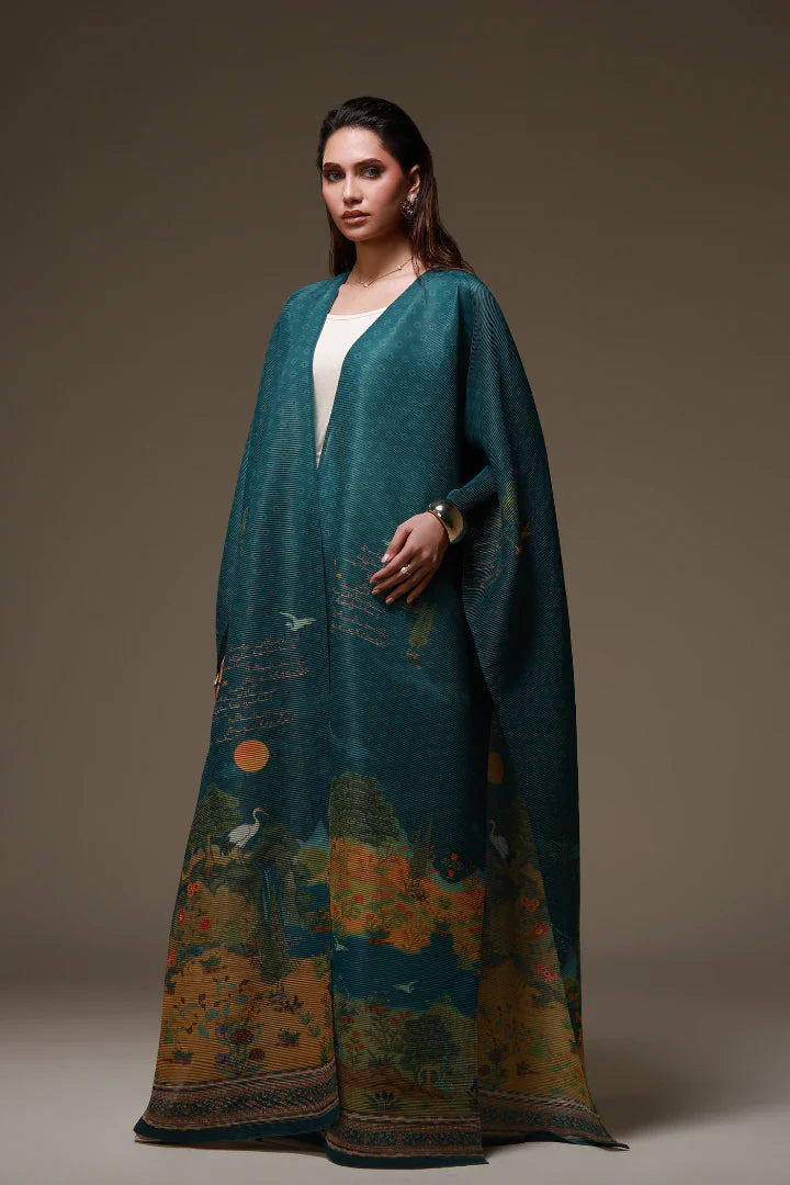 MANTO - Dil Nasheen Outerwear Cape Multi