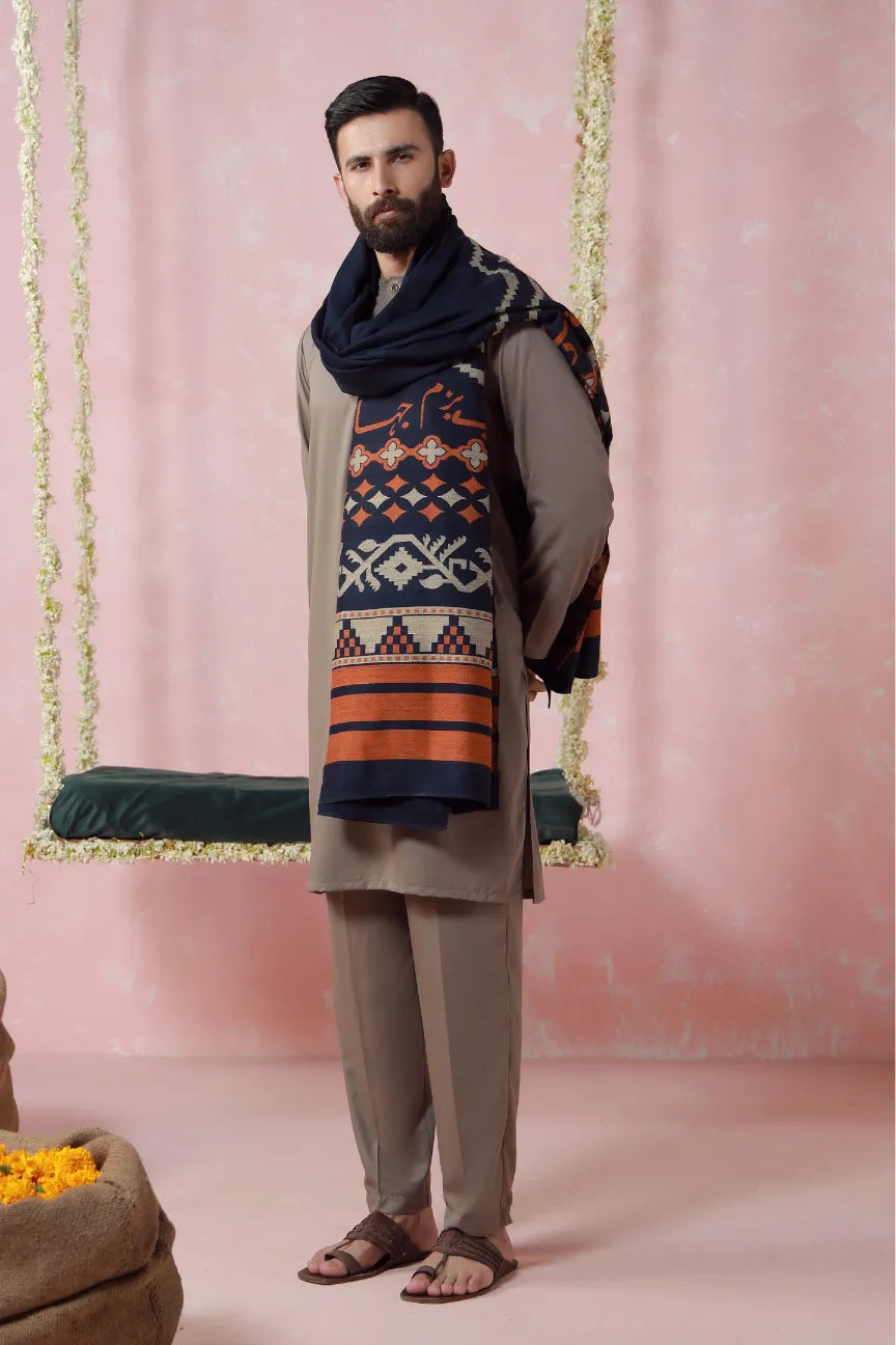 MANTO - Aghaaz  Blue  shawls