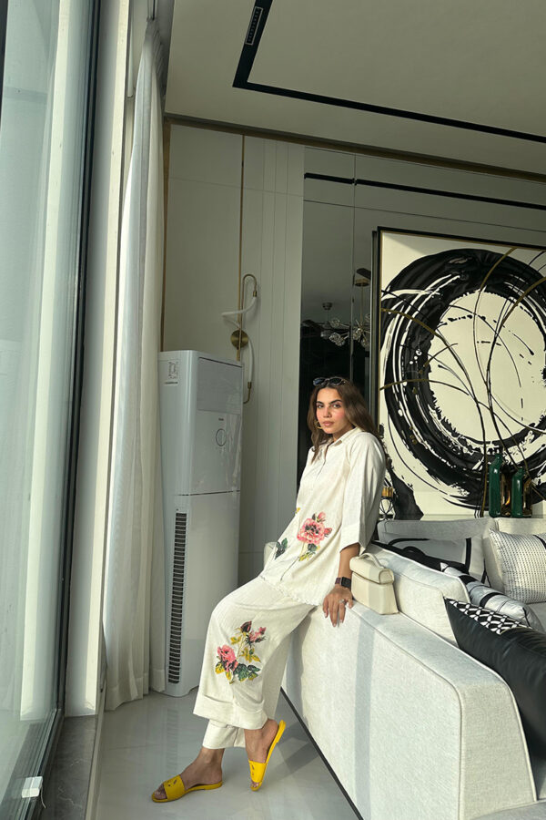 AMNA IQBAL - Cream Coord Set