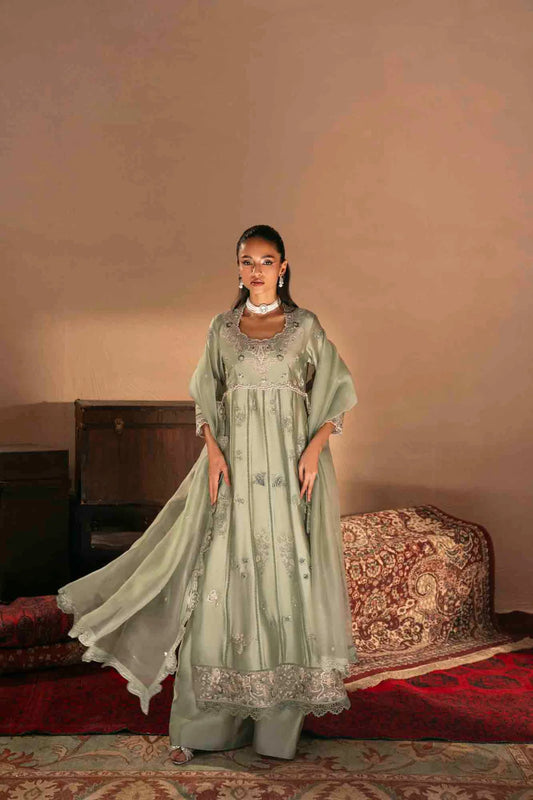 ZABRIC BY ZULEKHA AND SANA - Apple Green