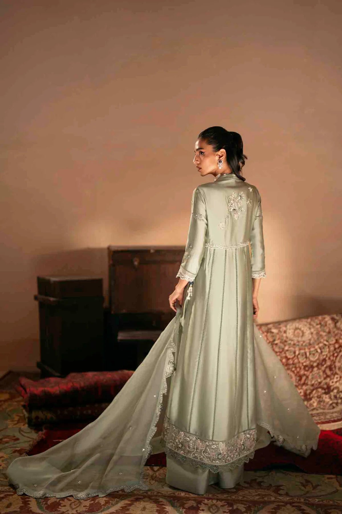 ZABRIC BY ZULEKHA AND SANA - Apple Green