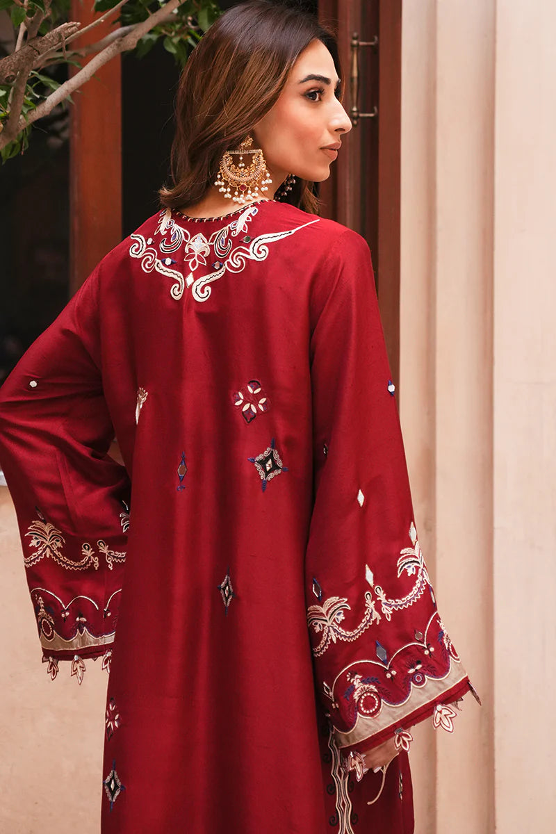 SUMAIRA KHANANI - Ruksar Red