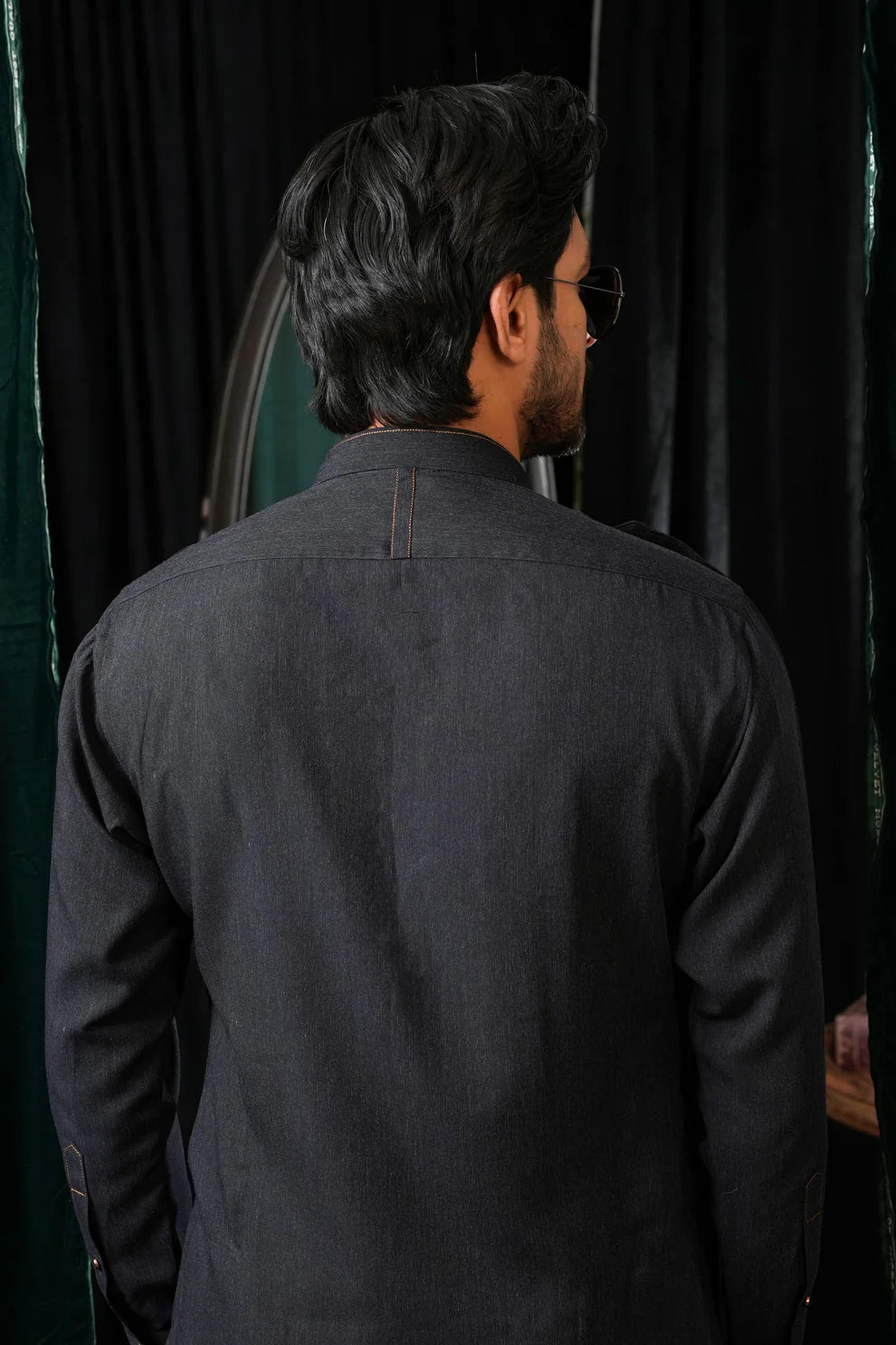 KUNZUL CHANNAR MENSWEAR- Blue double pocket