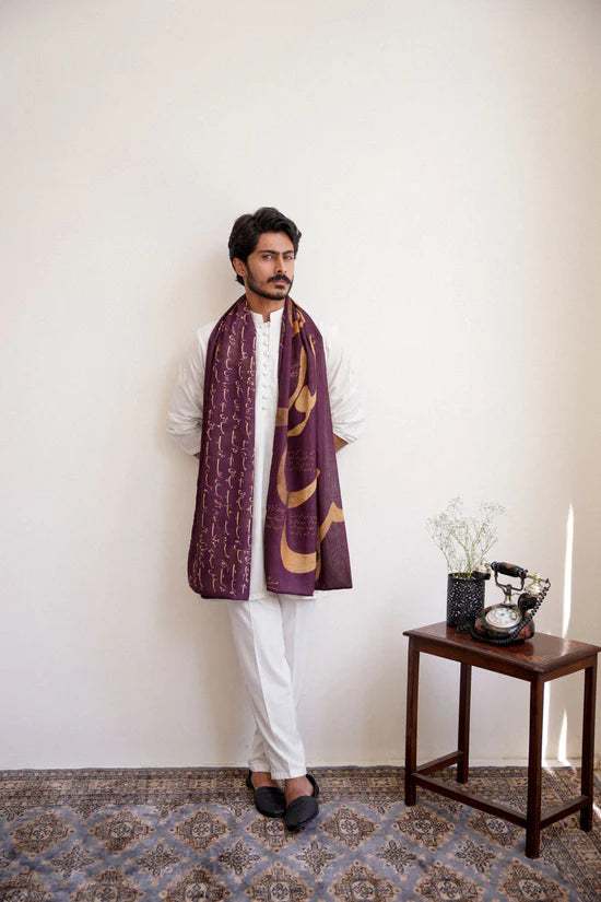 Manto - Junoon-Stole-Rosewood