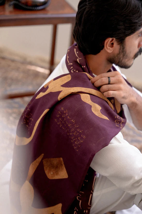 Manto - Junoon-Stole-Rosewood