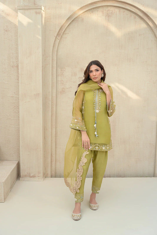 ZABRIC BY ZULEKHA AND SANA - Lime Green