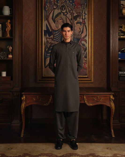 HUMAYUN ALAMGIR (MENSWEAR) - Black C/S