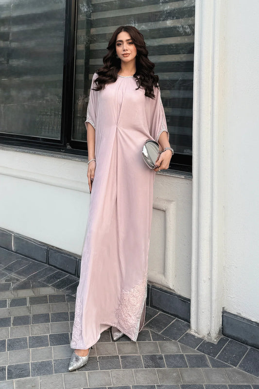 ERUM KHAN- Velvet pink