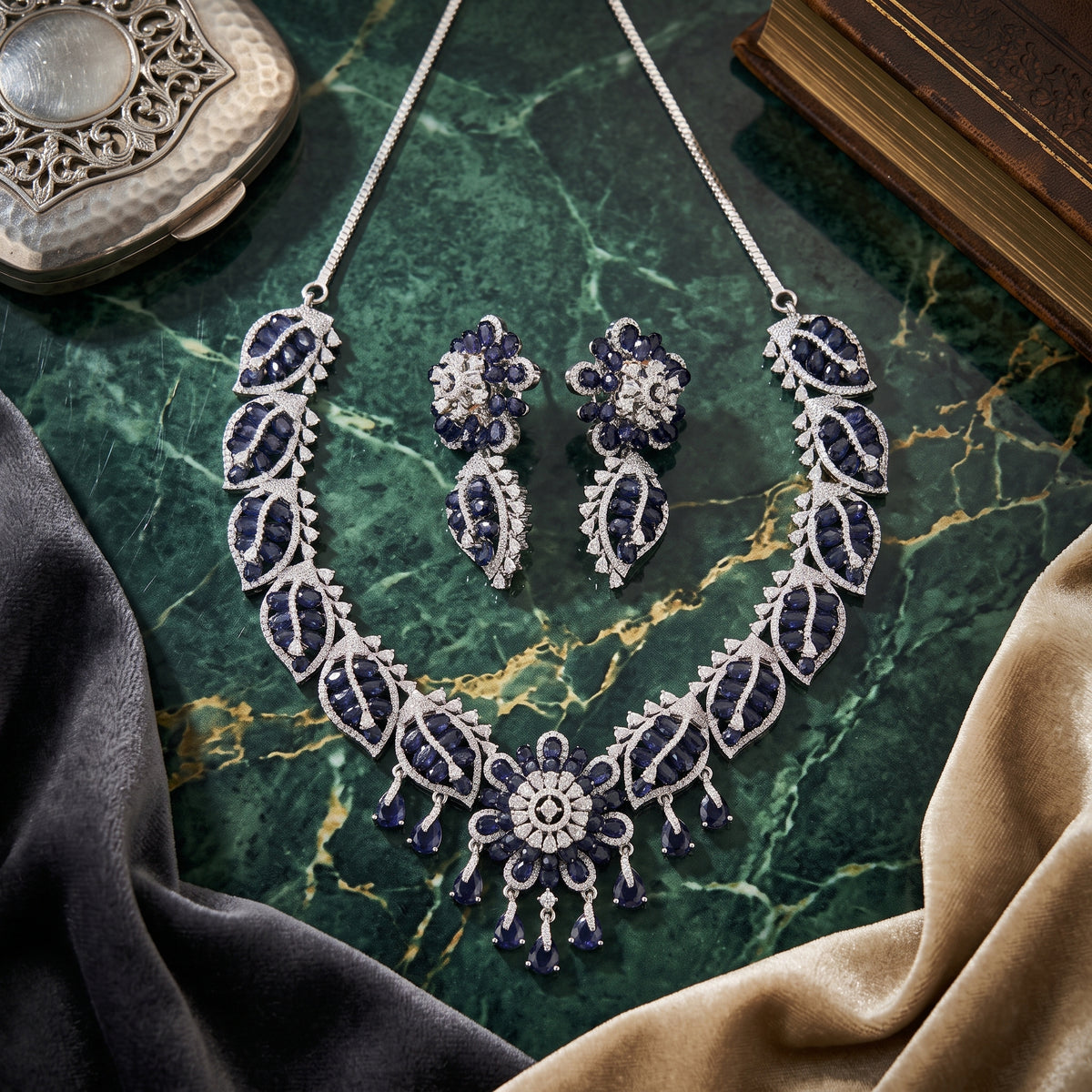 DHALIA BY SEHAR ZAFAR -Purple and silver set