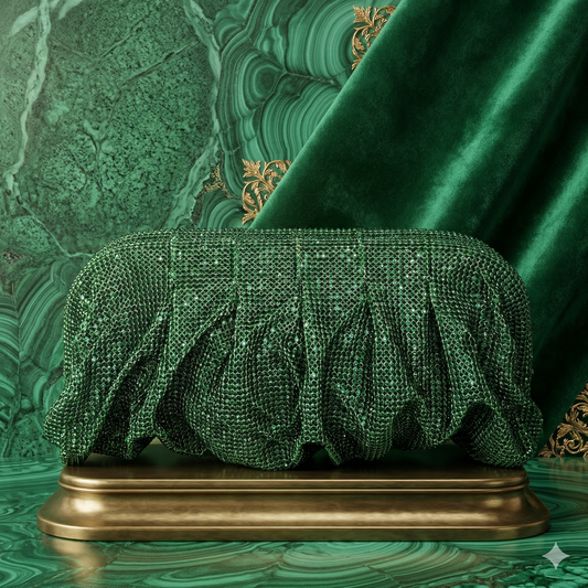 DAHLIA BY SEHAR ZAFAR -  Green Stone Clutches