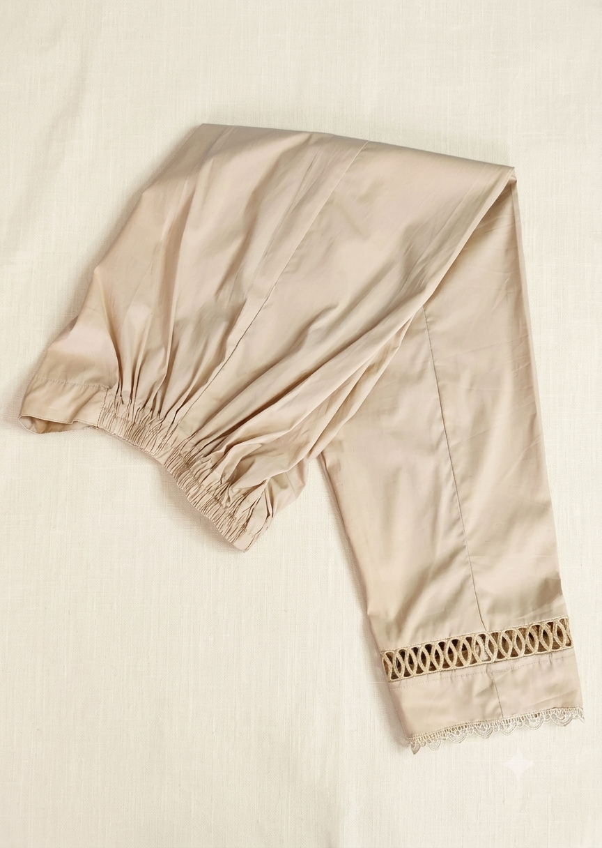SABEEN MANEKIA - Tuscan Beige Lace pant
