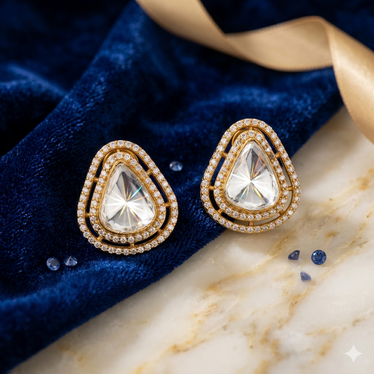 THE BUTTERFLY EFFECT - Crystal stud earrings