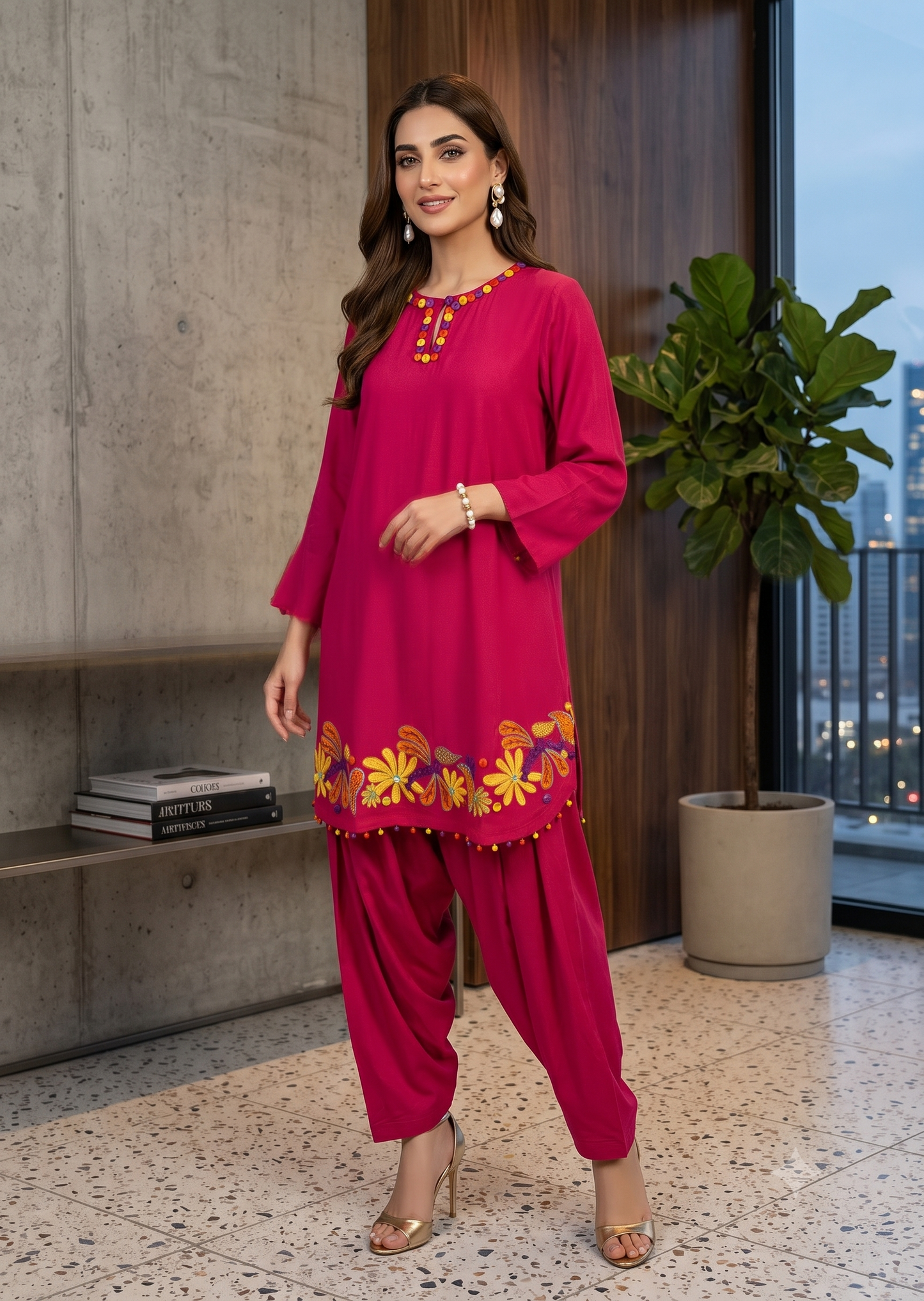 MARIA RAO - Pink colourful