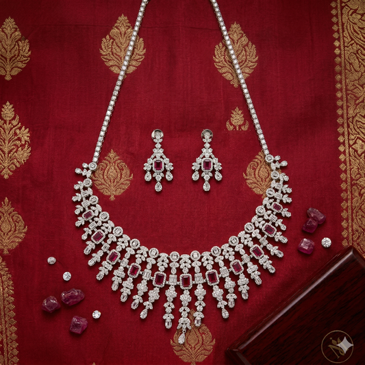 ZAHEEN KAMRAN - Jewerly Red Set