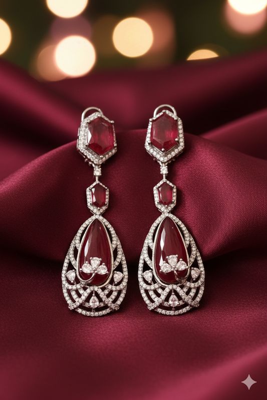 DAHLIA BY SEHAR ZAFAR - Ruby & Zircon