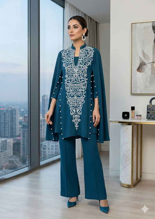 MARIA RAO - ROYAL BLUE EMB