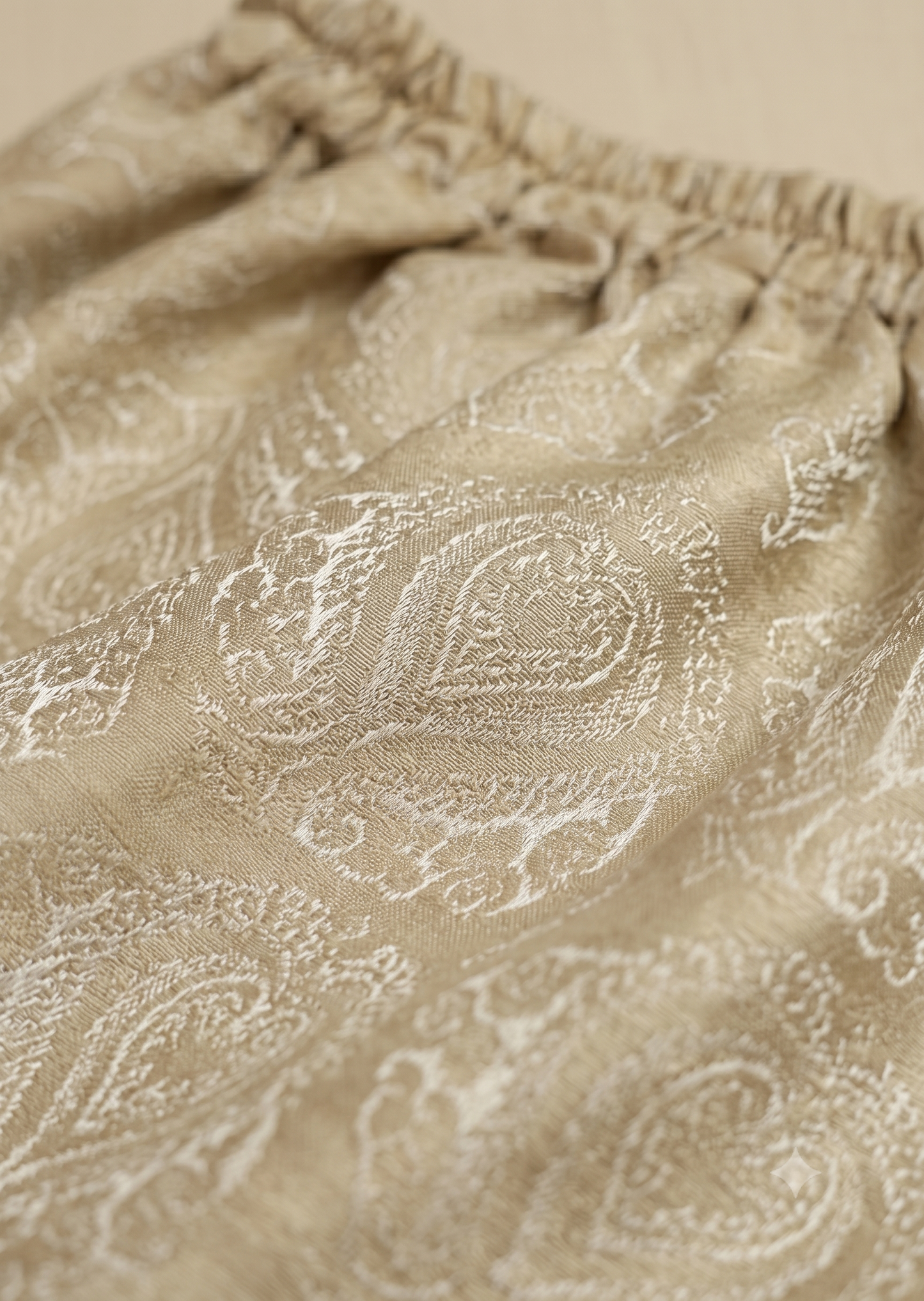 SABEEN MANEKIA - Gold Beige Banarsi Pant