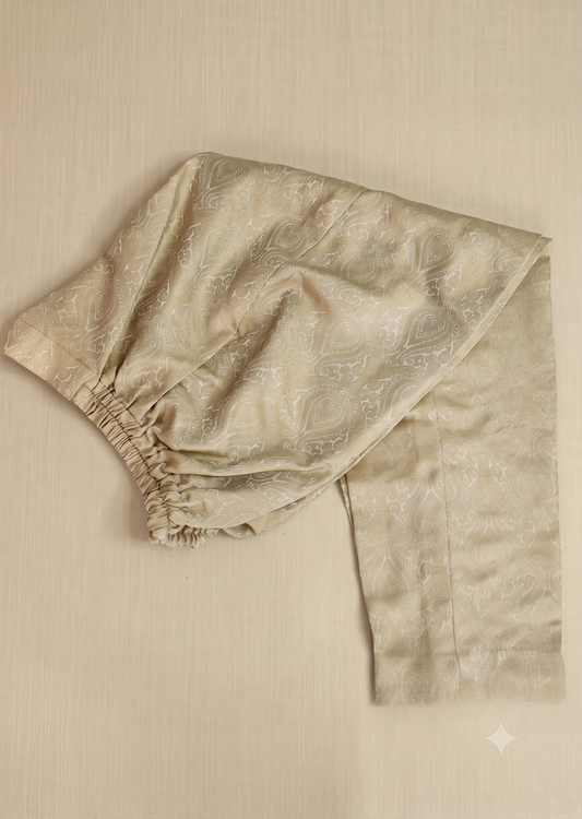 SABEEN MANEKIA - Gold Beige Banarsi Pant
